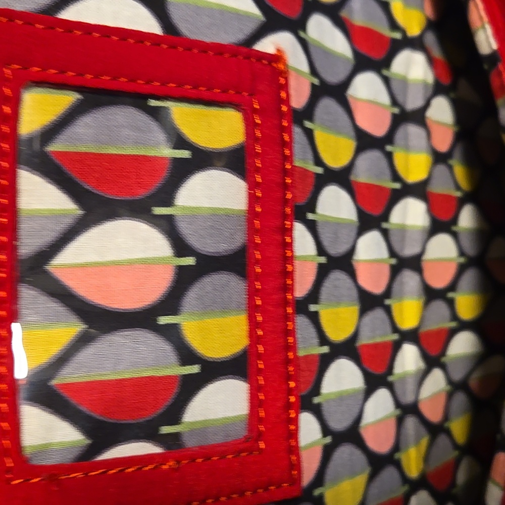 Vera Bradley Backpack Red Quilted - Picture 7 of 9